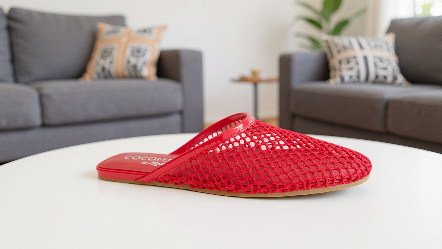 Brooklyn Flat Mules | Red