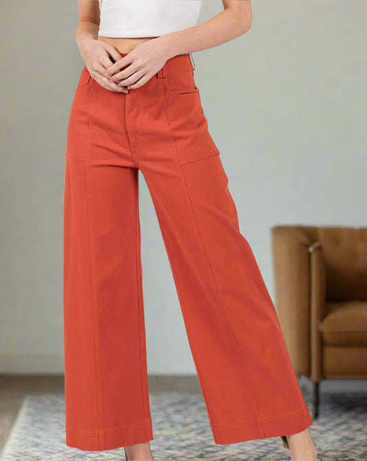 Lydia Wide Leg Cropped Pants