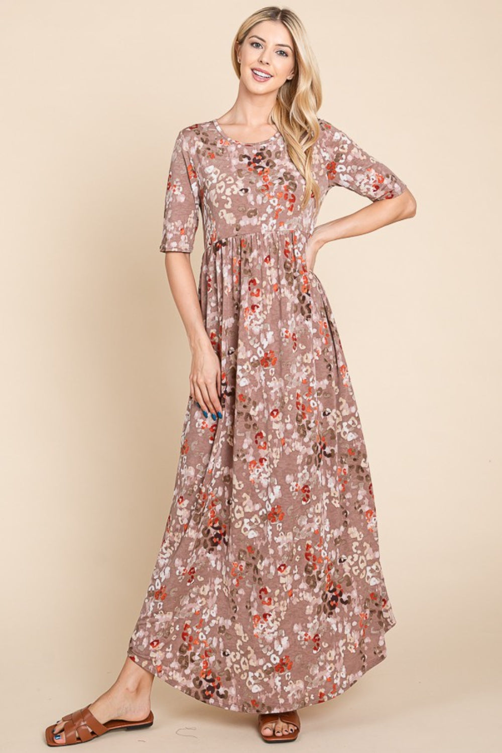 Phoenix Shirred Maxi Dress