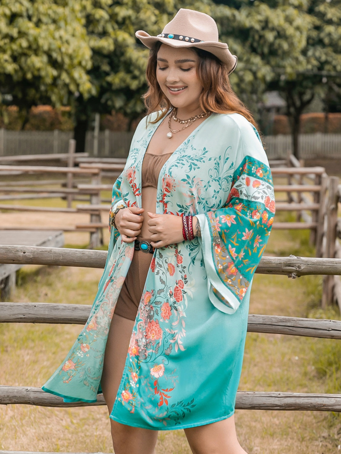 Aviana Open Front Cover-Up | Curvy