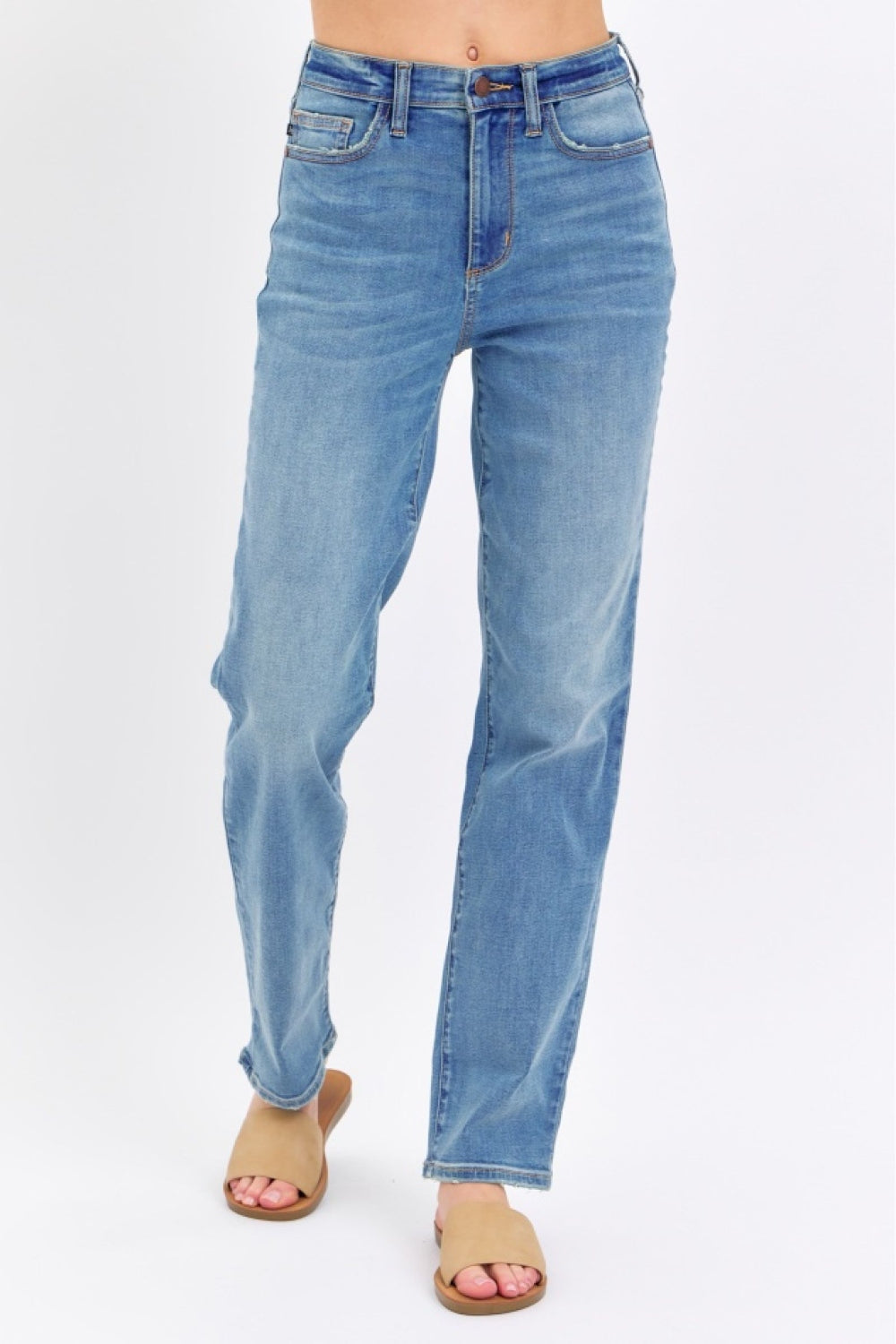 Amayah High-Waist Straight Jeans | Judy Blue