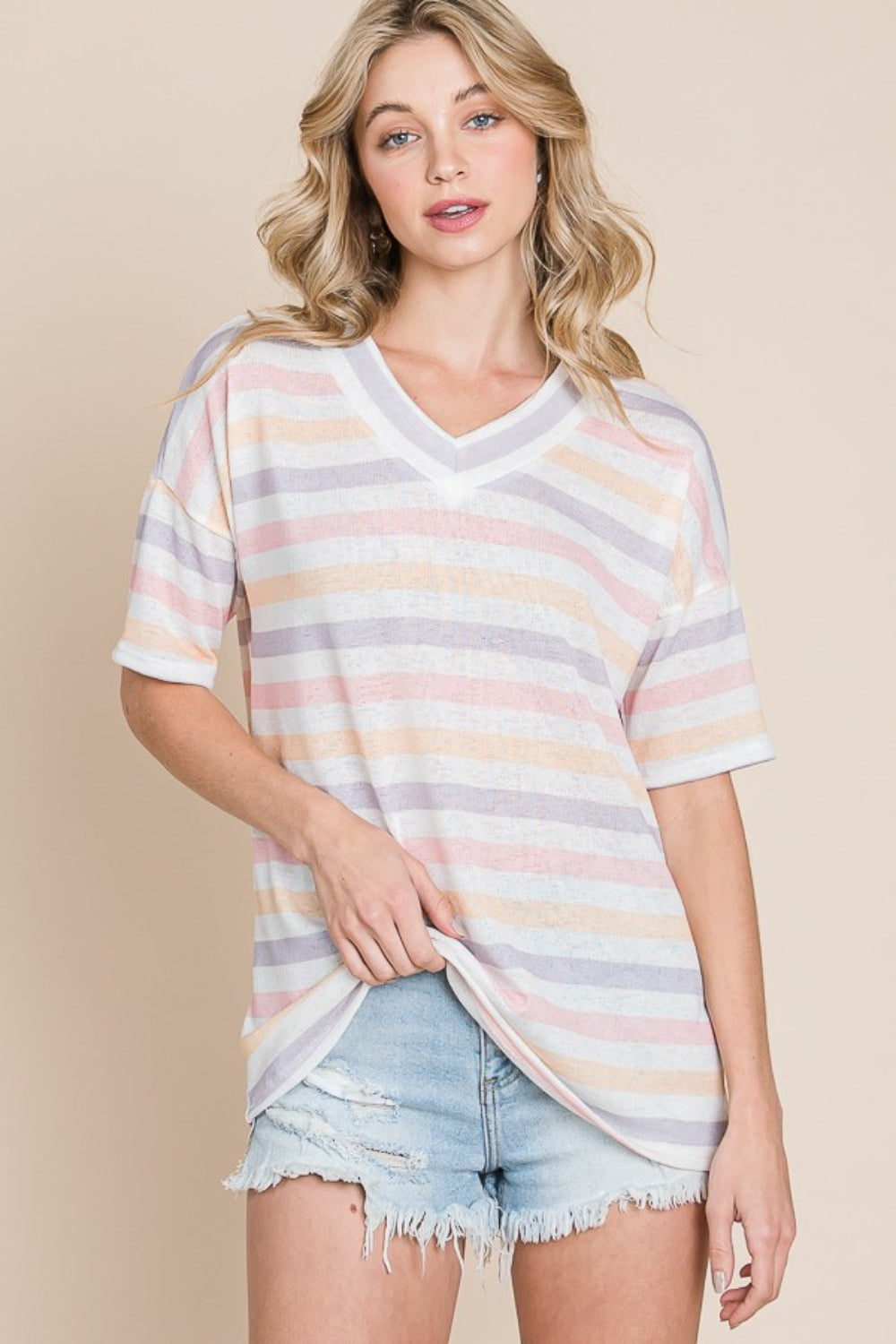 Pastel Striped Top