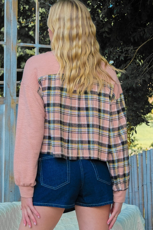 Grace Plaid Cropped Jacket