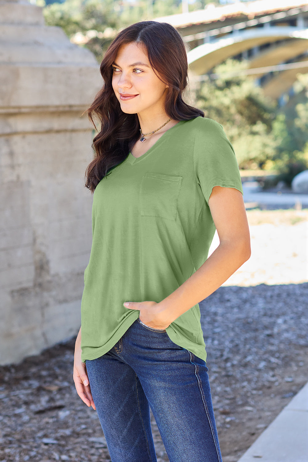 Bamboo V-Neck Top | Multiple Colors