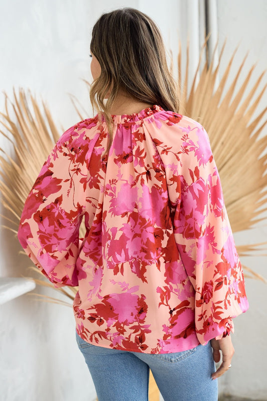 Lucy Ruffle Floral Blouse