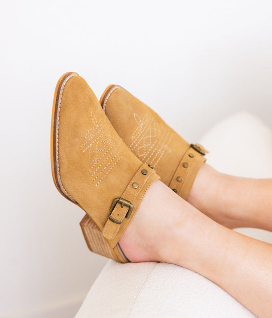 Drancy Western Mules | Tan