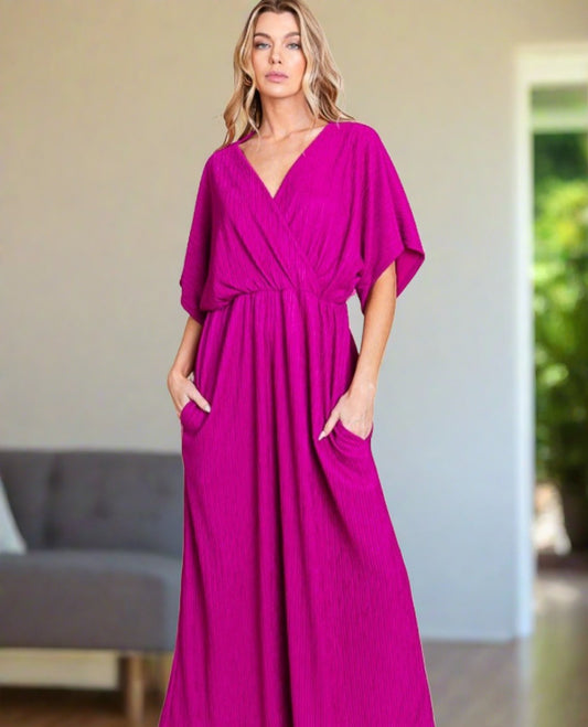 Magenta Maxi Dress