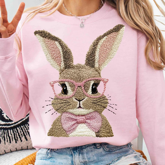 One Smart Bunny Graphic Sweatshirt