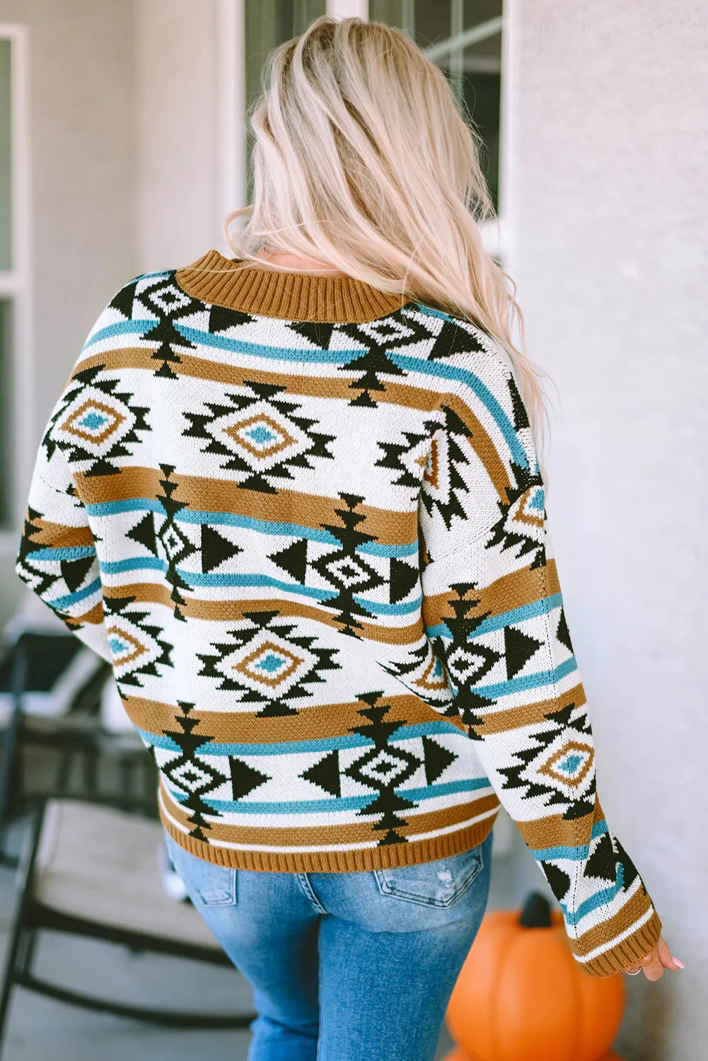 Fall Geometric Sweater