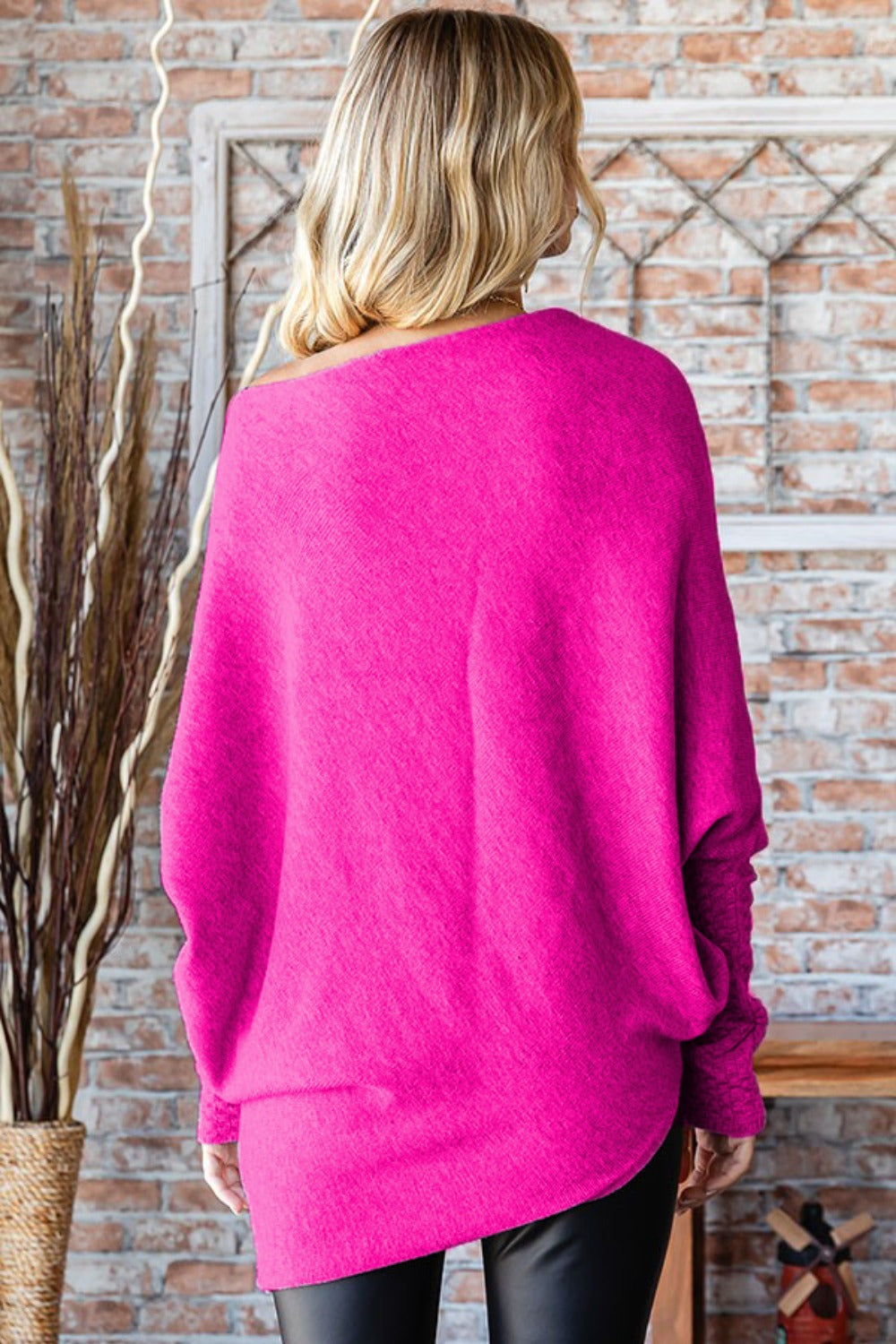 Keyla Asymmetrical Dolman Sweater