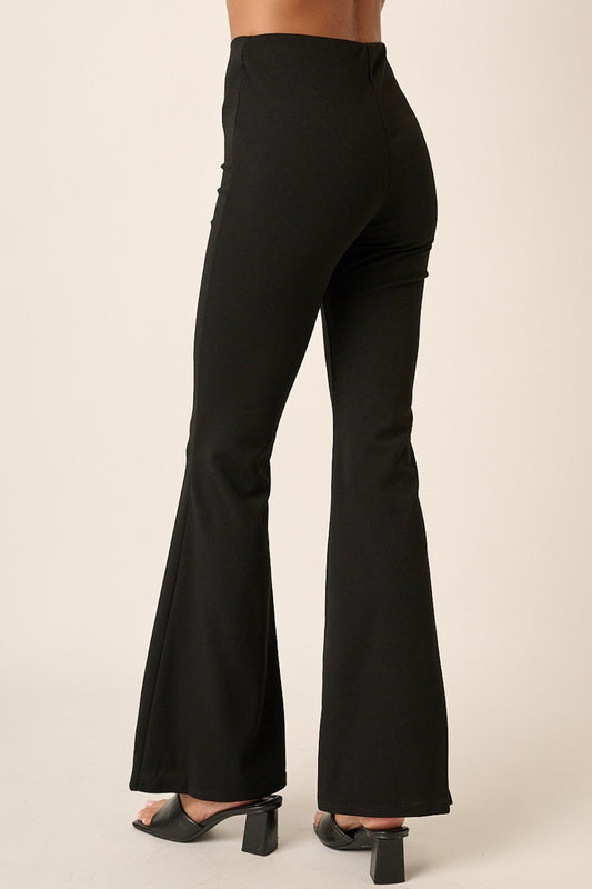 Alana Crepe Knit Flare Pants