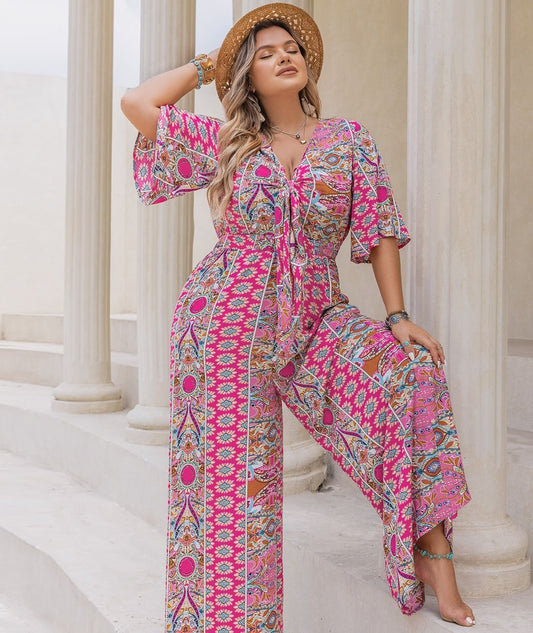 Georgia Wide Leg Jumpsuit | Curvy