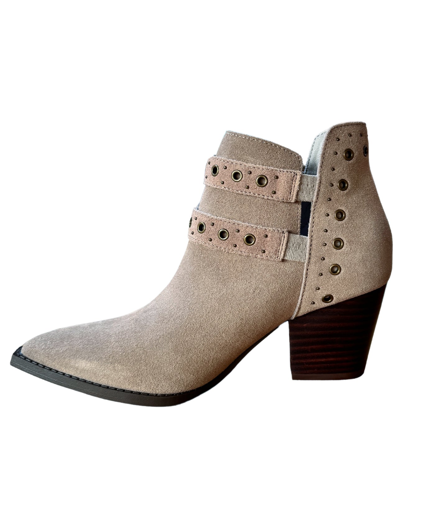 Elsa Leather Ankle Boots | Taupe