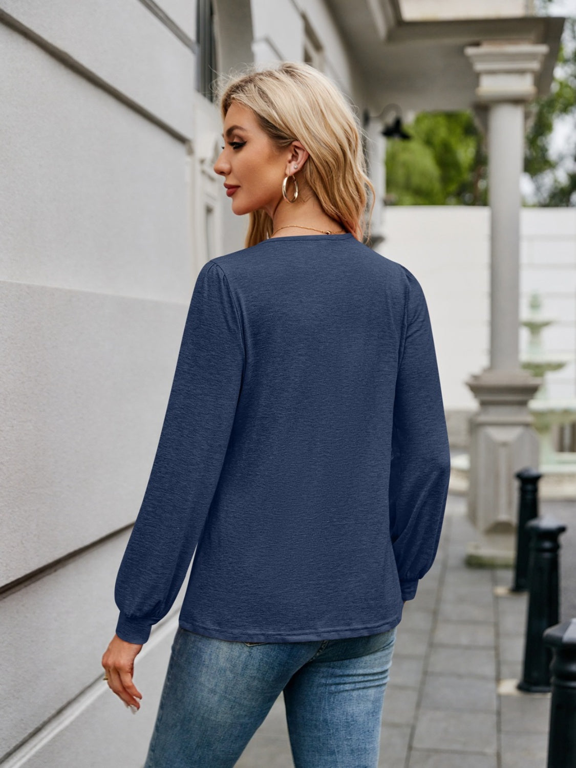 Zara V-Neck Long Sleeve Top | Multiple Colors