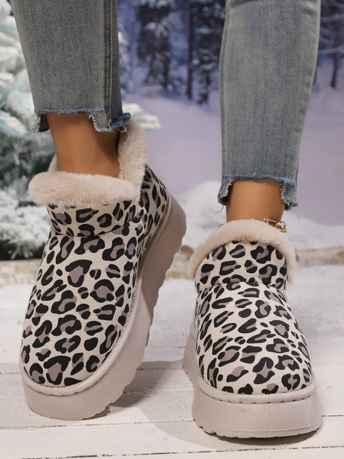 Leopard Thermal Boots