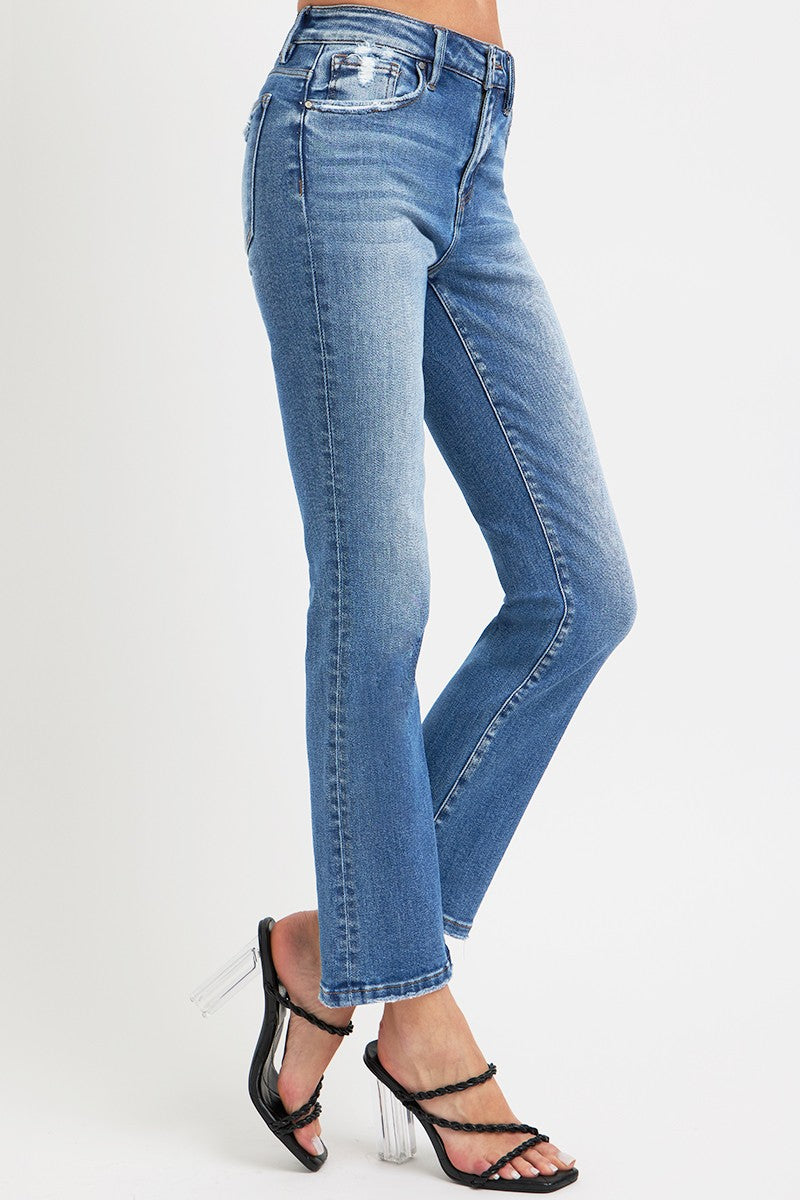 Phoenix Mid-Rise Ankle Straight Jeans | Risen