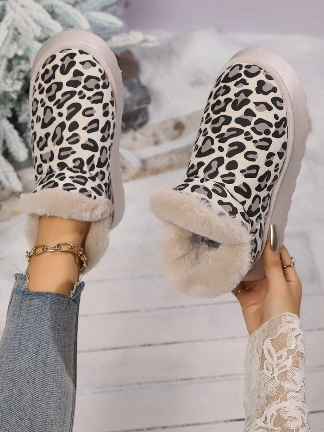 Leopard Thermal Boots