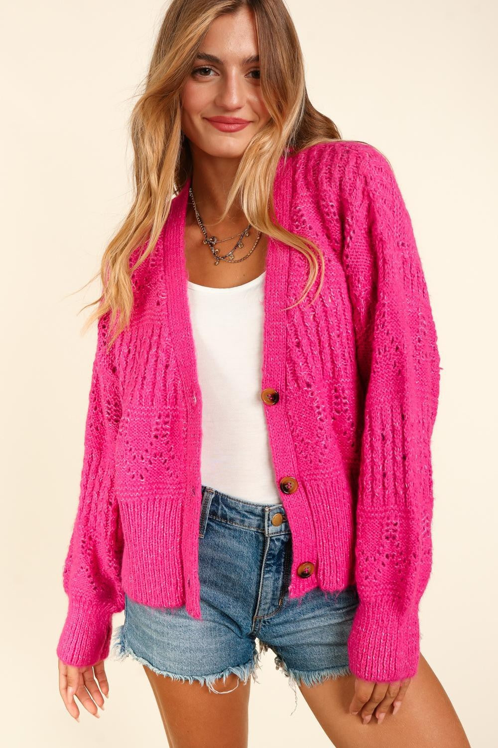 Emely Cropped Long Sleeve Cardigan