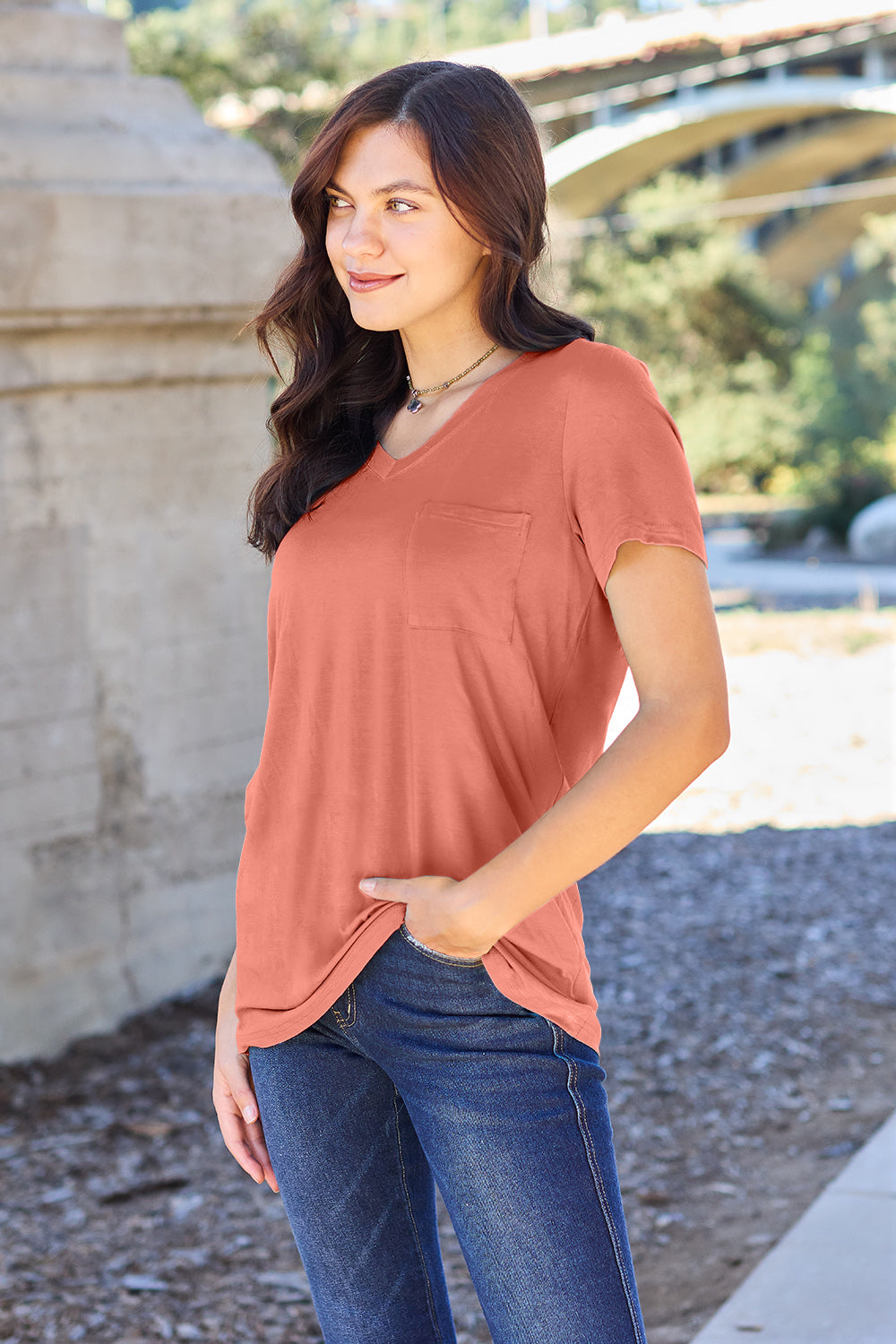 Bamboo V-Neck Top | Multiple Colors