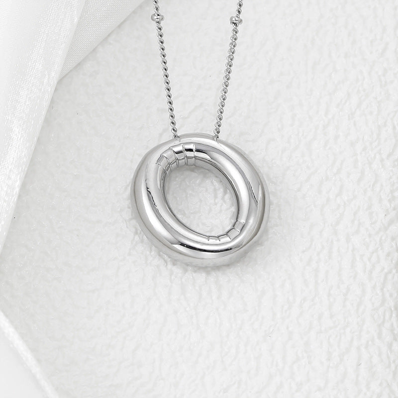 Bubble Letter Pendant Necklace