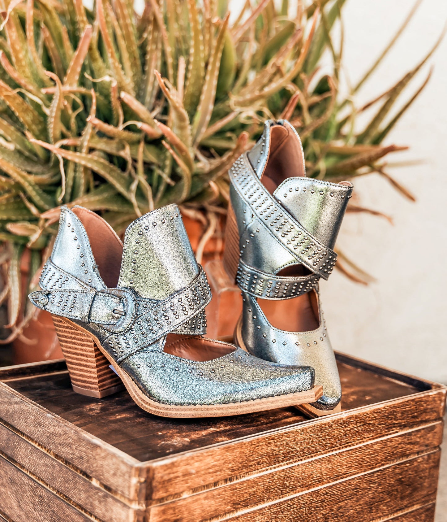 Fiona Ankle Boots | Silver