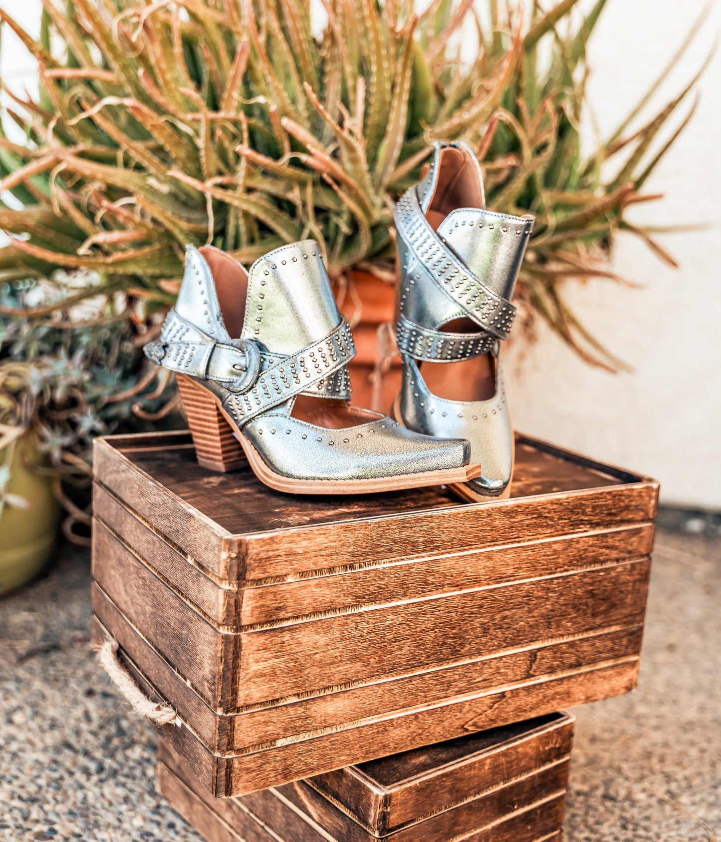 Fiona Ankle Boots | Silver