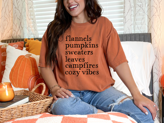 Flannels & Pumpkins Graphic Tee