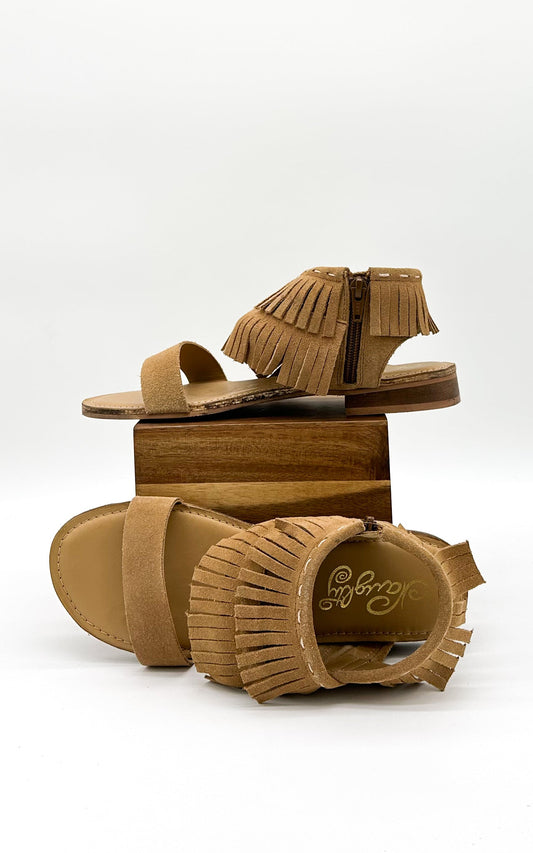 Fringe Star Sandals | Tan