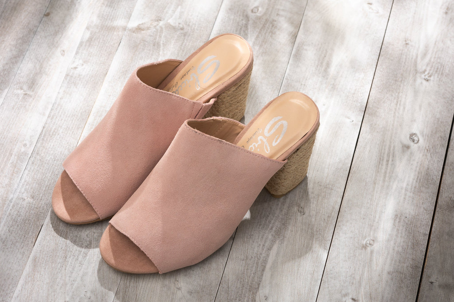 Helena Sandals | Blush Suede