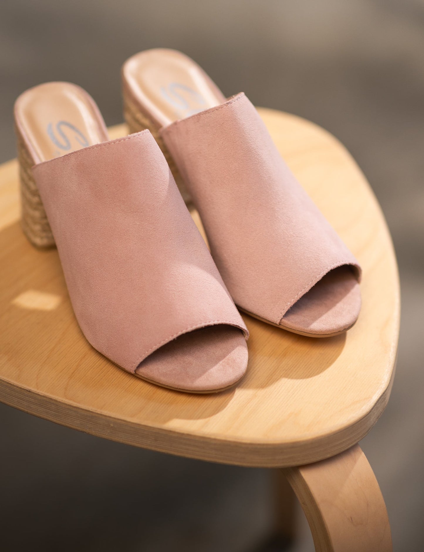 Helena Sandals | Blush Suede