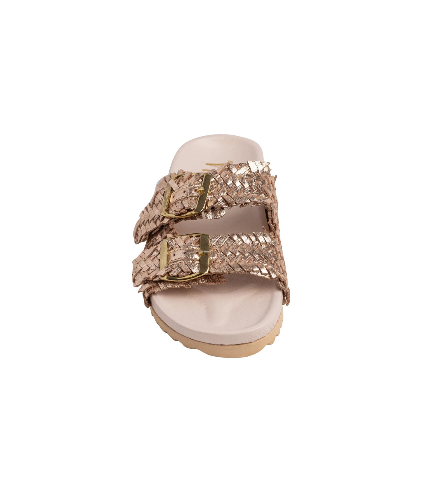 Cheyenne Strap Slides | Champagne