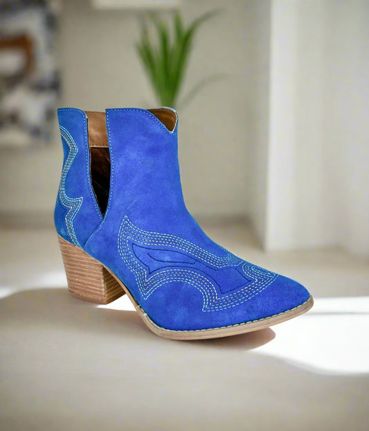 Journee Ankle Boots | Blue