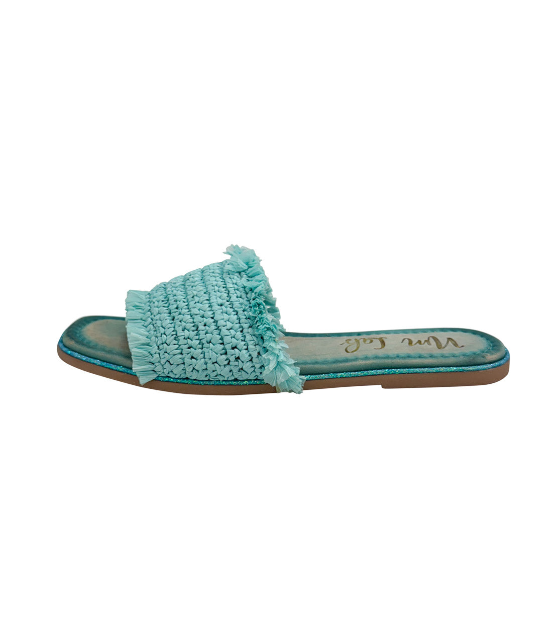 Juana Woven Sandals | Aqua Blue