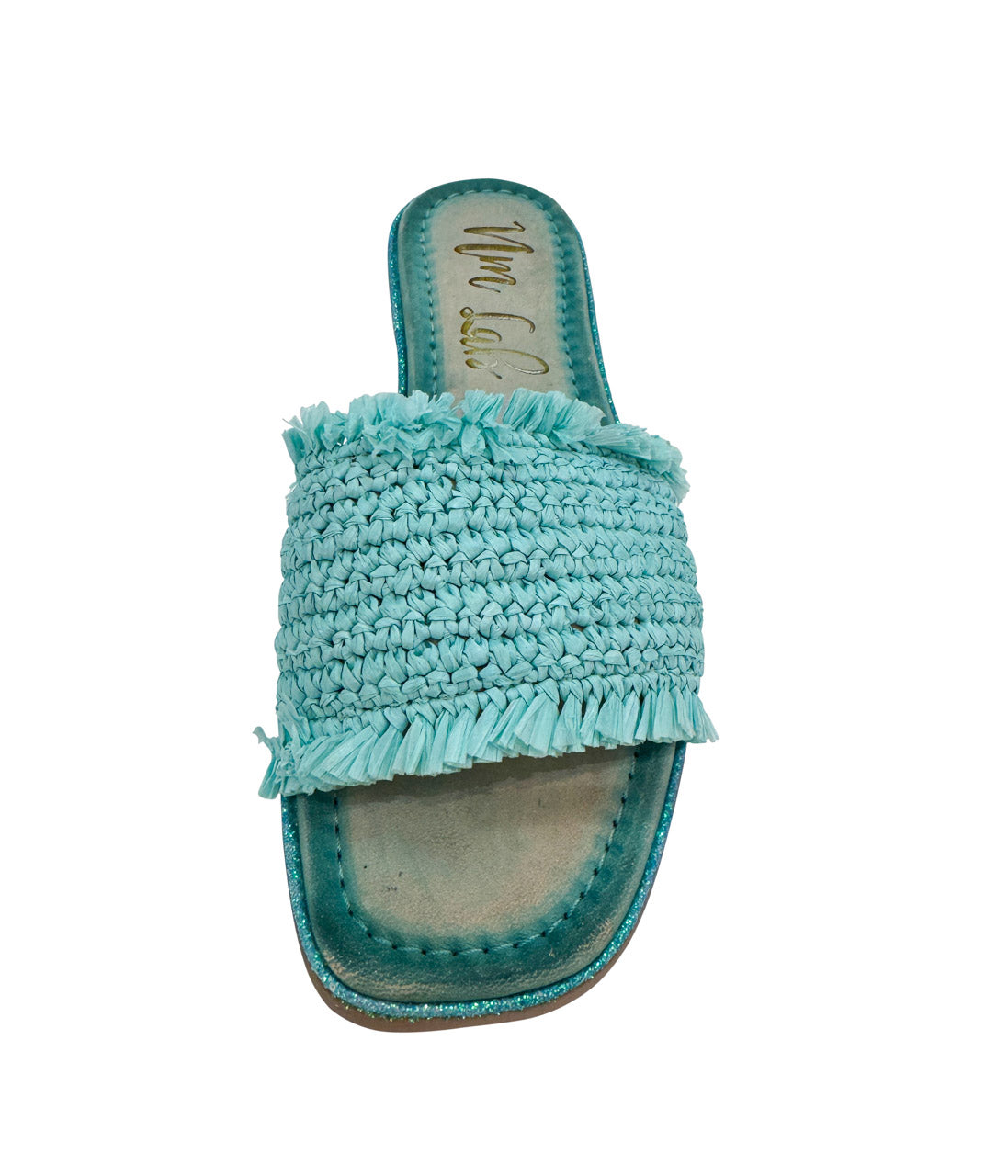 Juana Woven Sandals | Aqua Blue