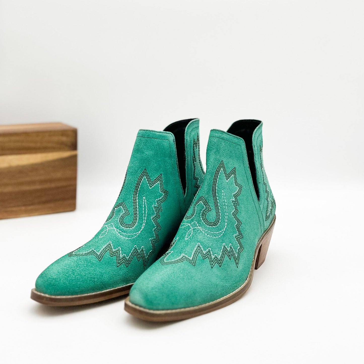 Kickin' Booties | Turquoise Suede