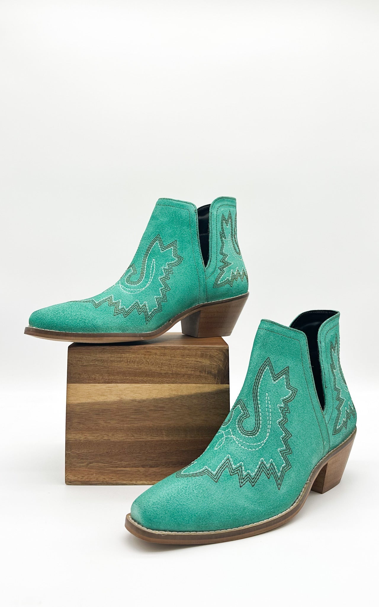 Kickin' Booties | Turquoise Suede