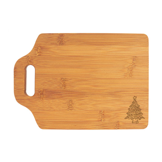 Leopard Christmas Tree Cutting Board