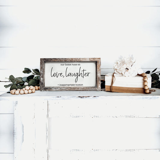 Love Laughter Sign