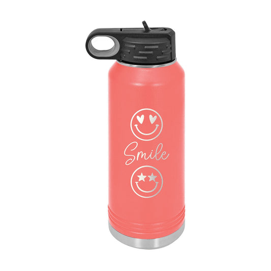 Smile Insulated Water Bottle | 20oz