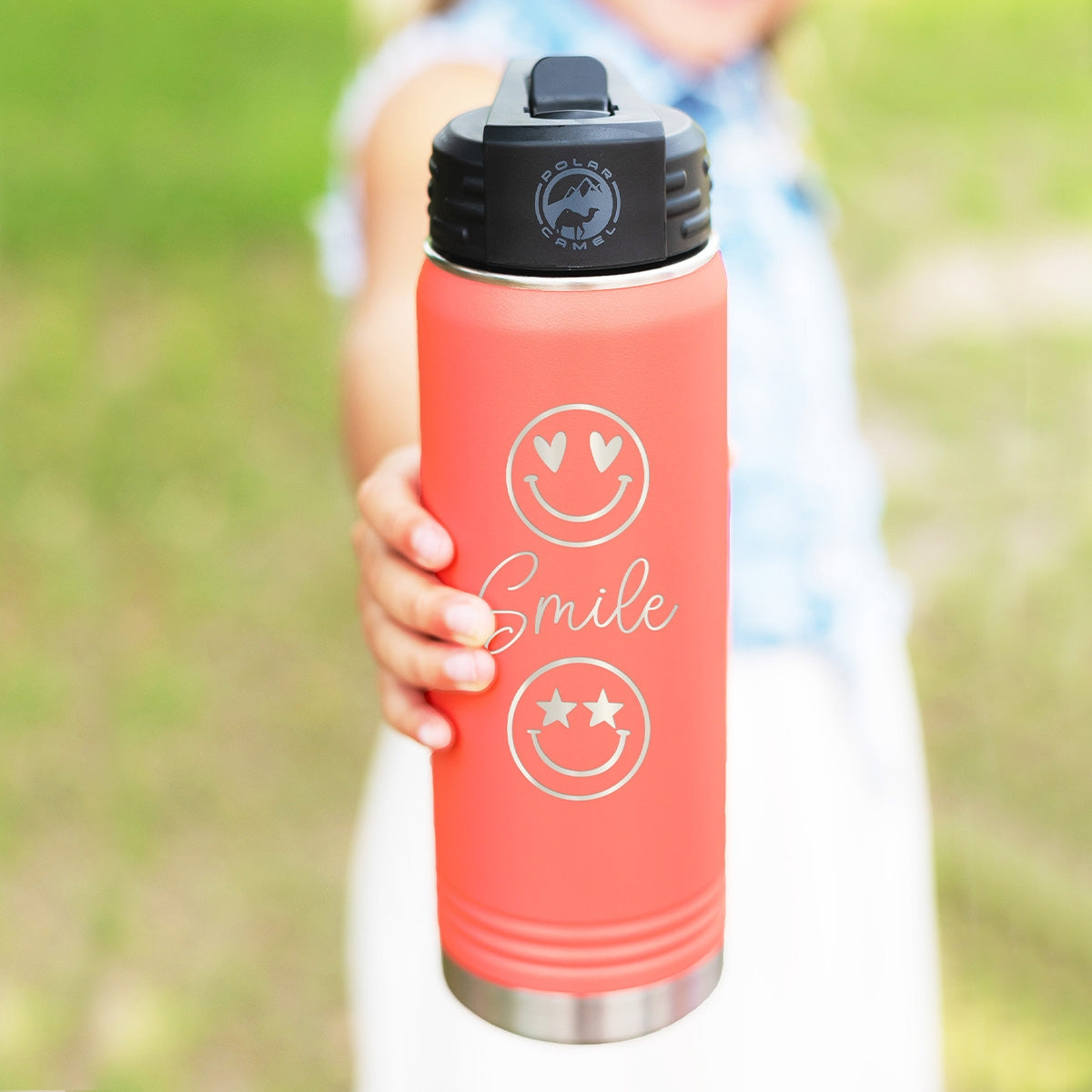 Smile Insulated Water Bottle | 20oz