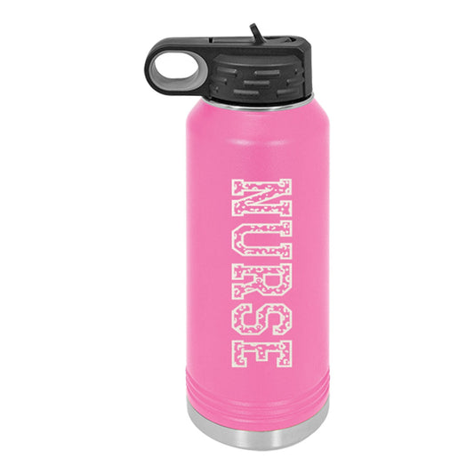 Leopard Nurse Water Bottle | 32oz