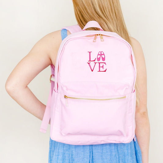 Love Dance Embroidered Charlie Backpack