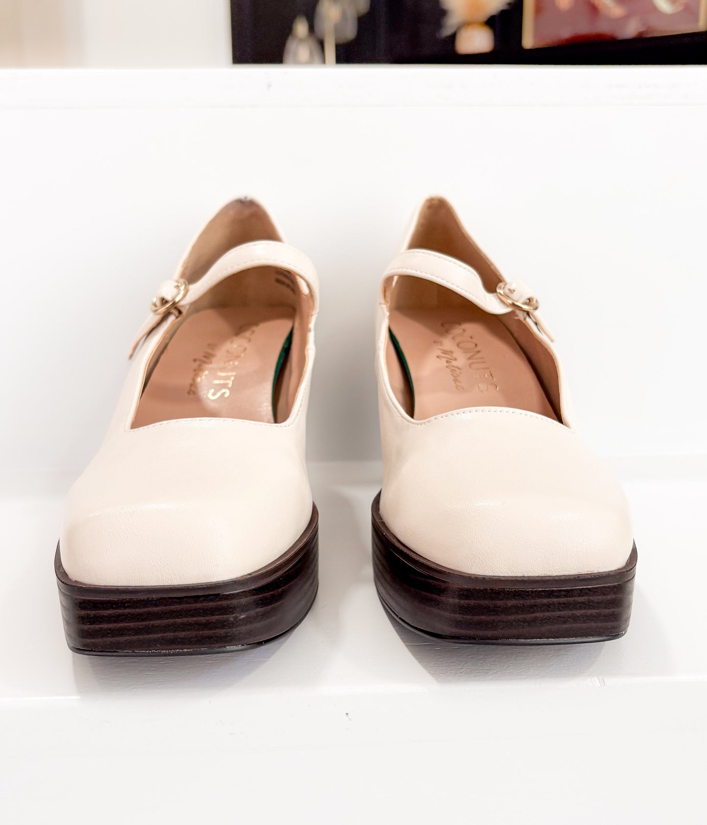 Matilda Platform Heels | Bone