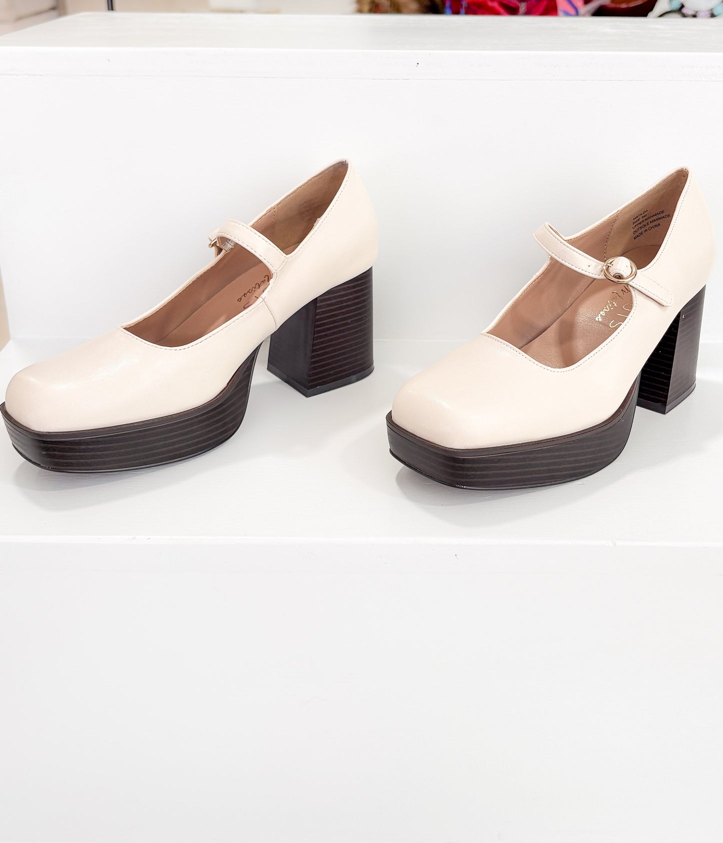 Matilda Platform Heels | Bone