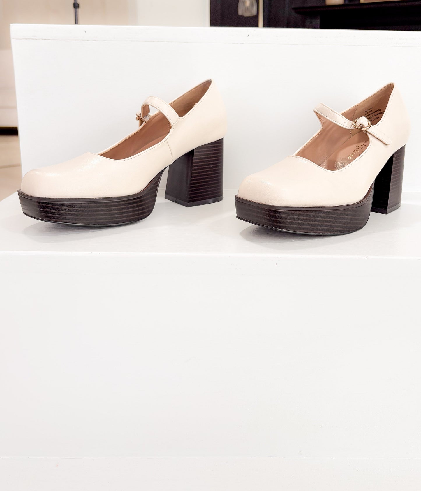 Matilda Platform Heels | Bone