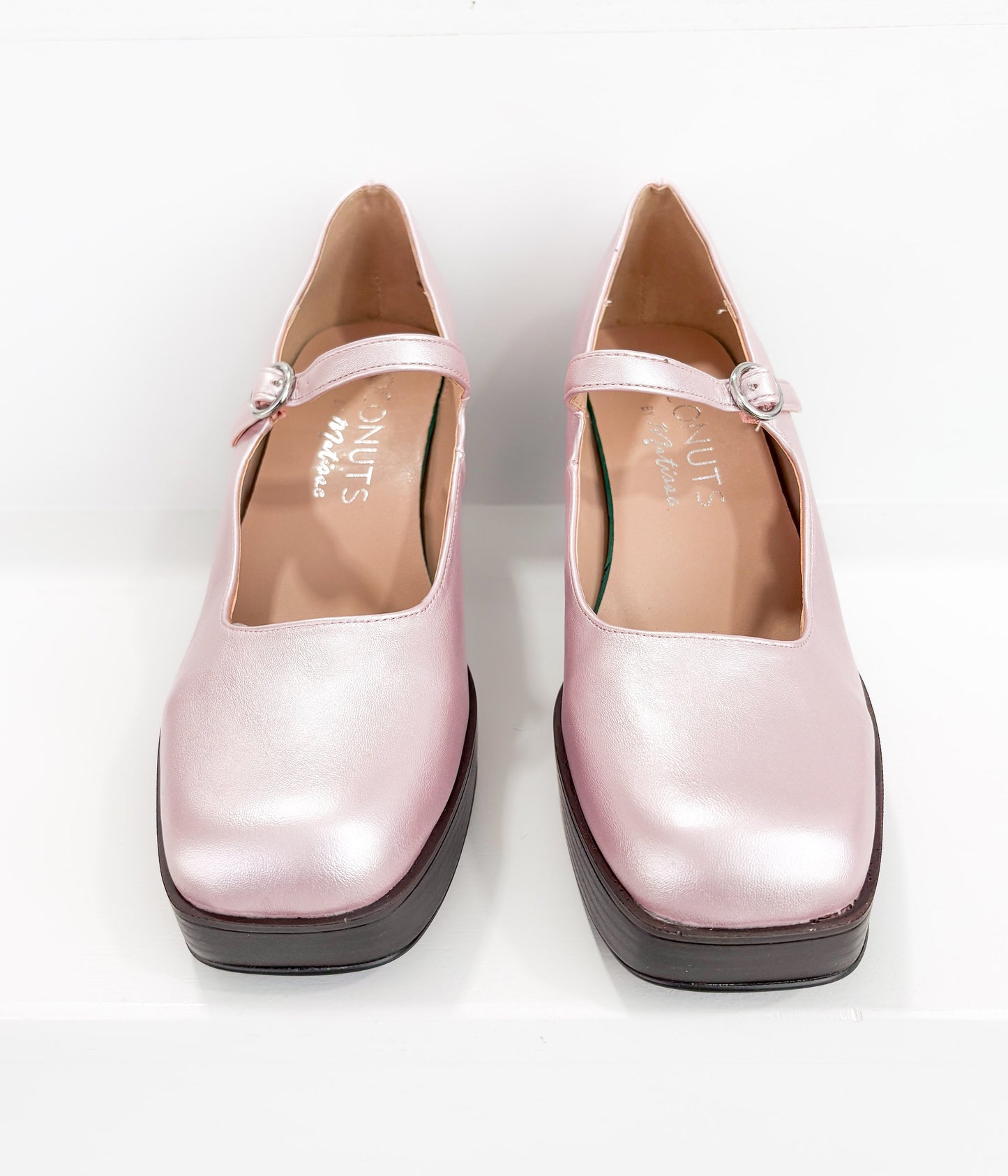 Matilda Platform Heels | Metallic Rose