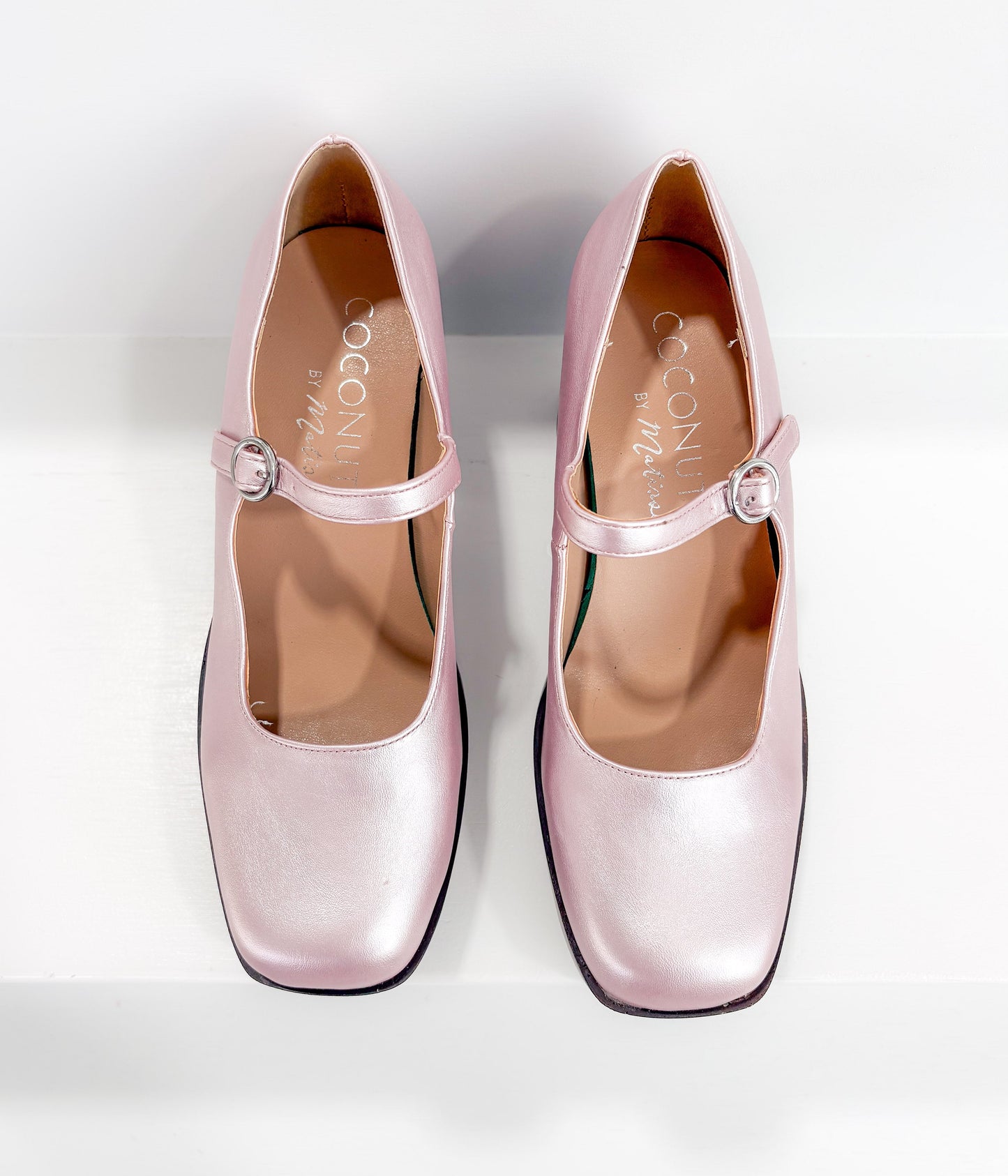 Matilda Platform Heels | Metallic Rose