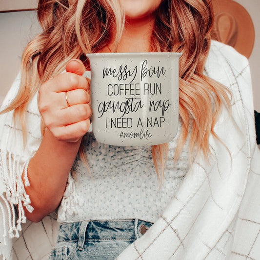 Messy Bun Coffee Run Mug | 14.5oz