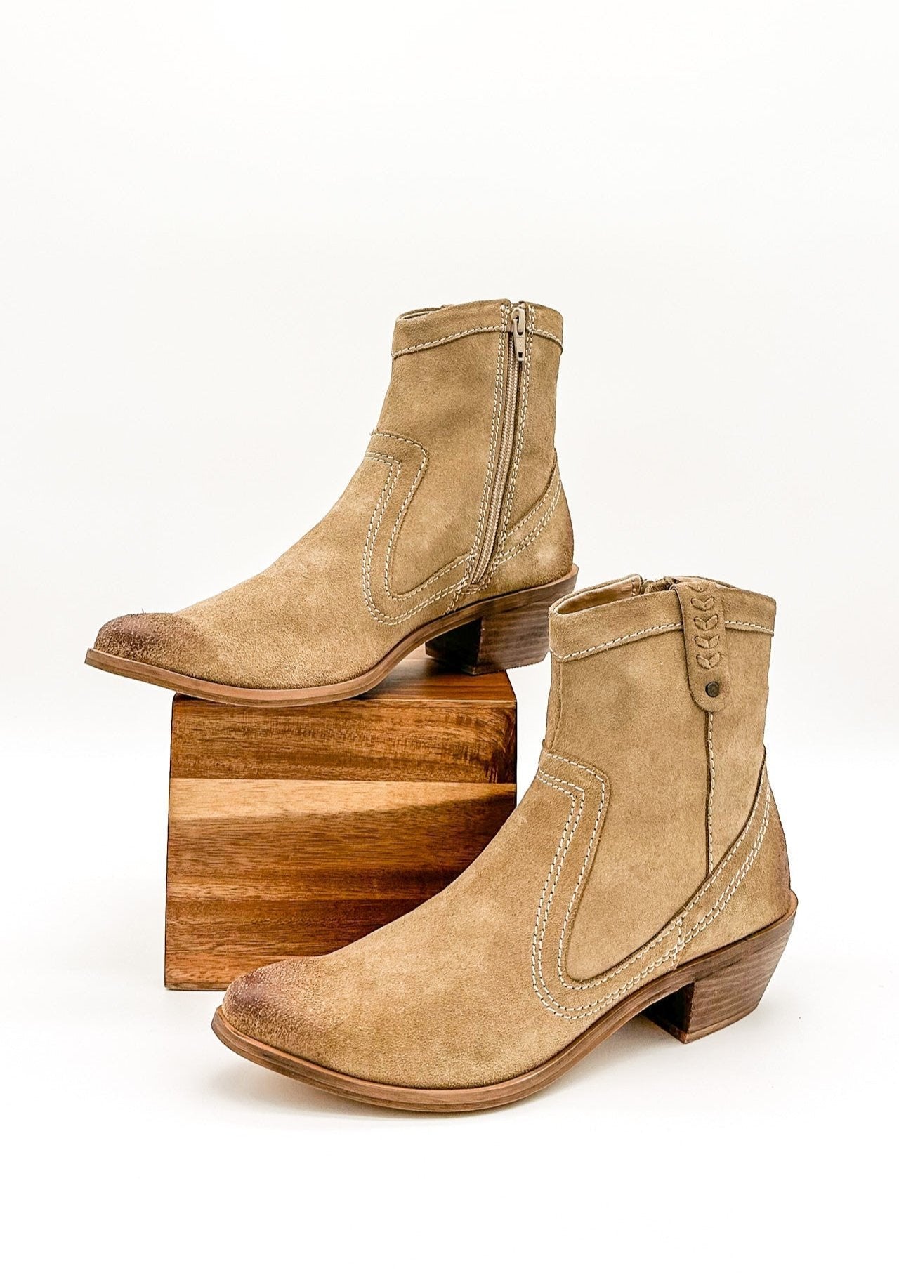 Smithy Suede Ankle Boots | Tan