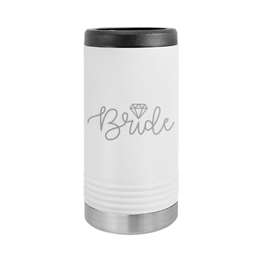 Bride White Slim Can Beverage Holder